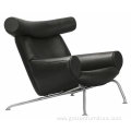 Contemporary Italian Leather Comfort Single OX Living Chair